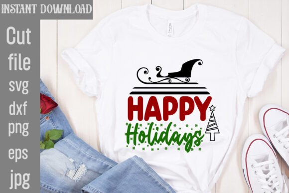Happy Holidays SVG Cut File Review
