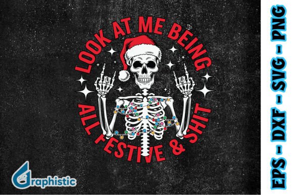 Reviewing the Look at Me Funny Xmas Skeleton SVG